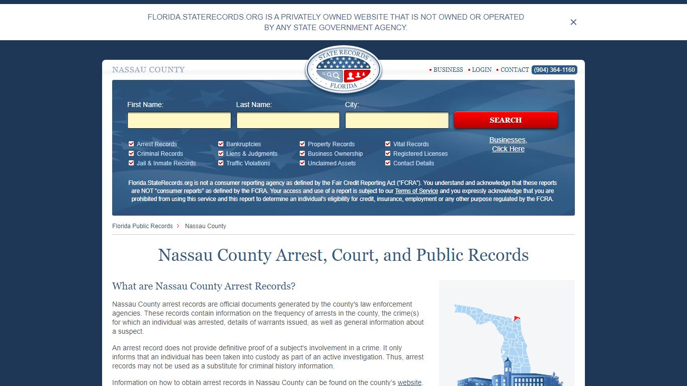 Nassau County Arrest, Court, and Public Records